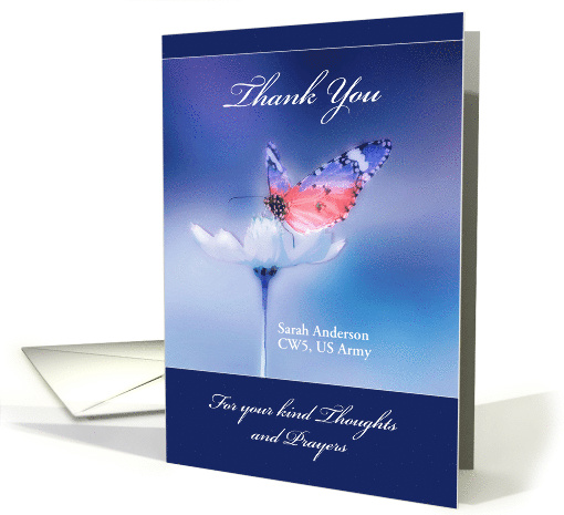 Thank You, Sympathy, Loss of Military Serviceman/Servicewoman card