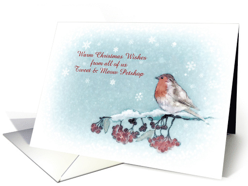 Customizable Christmas Card, From all of us, Robin,... (1399448)