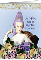 Stylish Happy Birthday to a very special Person, Marie Antoinette card