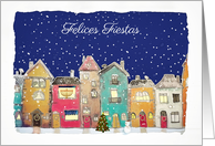 Felices Fiestas, Interfaith Christmas and Hanukkah in Spanish card