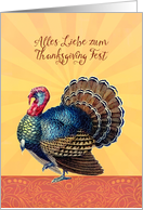 Happy Thanksgiving in German, Alles Liebe zum Thanksgiving Fest card