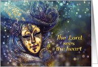 The Lord sees the Heart, 1 Samuel 16:7, Christian Encouragement card