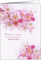 Reverend, Blessings at Easter, Cherry Blossoms, Scripture card