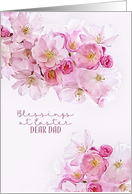 Blessings at Easter, Dear Dad, Cherry Blossoms card