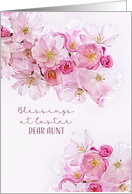 Blessings at Easter, Dear Aunt, Cherry Blossoms card