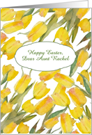 Customizable Easter Card, Tulips, Watercolor Painting card