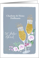 Invitation 50th Wedding Anniversary, German, Einladung 50.Hochzeitstag card