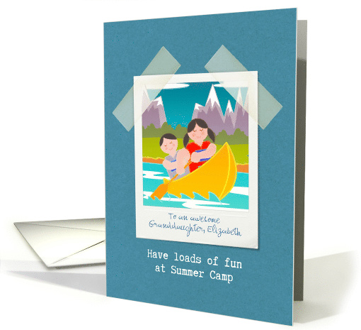 For Granddaughter, Have Fun at Summer Camp, Customizable card