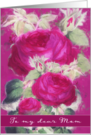 Birthday Blessings to my dear Mom, Christian Birthday Card