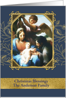 Customizable, Nativity, Francesco Mancini, Gold Effect card