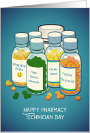 Happy Pharmacy Technician Day, Tablets, Pills card