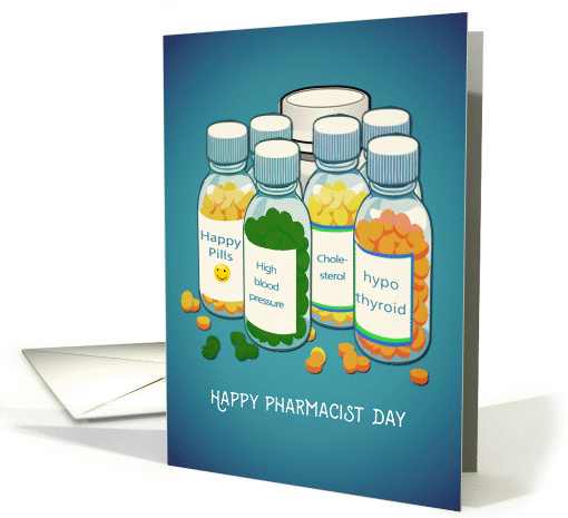 Happy Pharmacist Day, Tablets, Pills card (1449720)