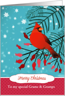 Customizable for any Relation, Merry Christmas, Cardinal, Berries card