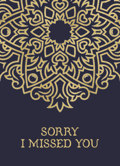 Sorry I missed you, Door to Door Solicitation / Sales, Gold Effect