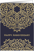 Happy Business Anniversary, Corporate Card, Gold Effect, Charcoal Grey card