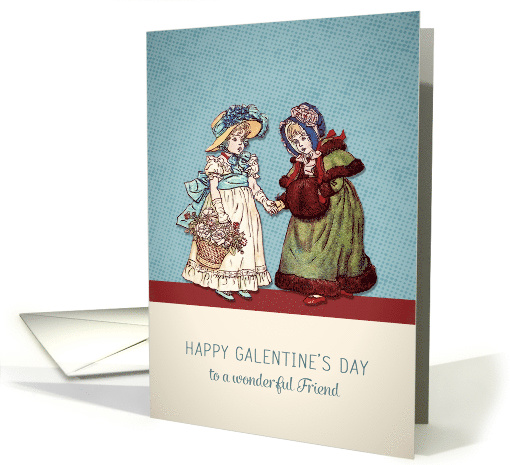 To a wonderful Friend, Happy Galentine's Day, vintage card (1465638)