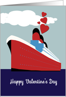 Happy Valentine’s Day, Hearts, Cruise Ship card