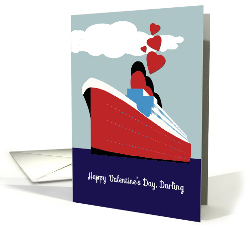 To my Darling, Happy Valentine's Day, Hearts, Cruise Ship card