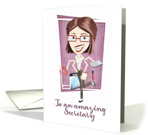 To an amazing Secretary, Happy Administrative Professionals Day card