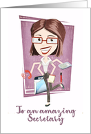 To an amazing Secretary, Happy Administrative Professionals Day card