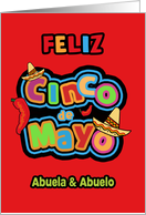 Feliz Cinco de Mayo, To my Grandparents, Happy Cinco de Mayo card