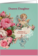 Relationship Customizable, Happy First Mother’s Day, Vintage Angel card