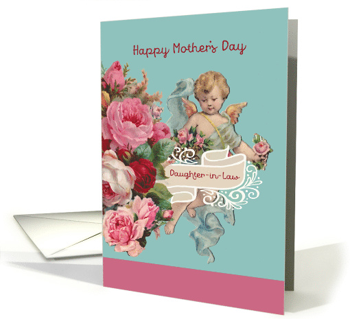 Daughter-in-Law, Happy Mother's Day, Vintage Angel card (1468836)