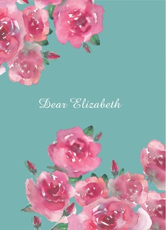 Customizable Religious Get Well Soon, Watercolor Roses