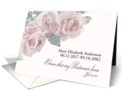 Customizable Christian Invitation Memorial Service,... (1477808)
