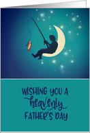 Wishing you a heavenly Father’s Day, Fisherman, Surreal Style card