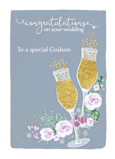 Godson, Congratulations, Wedding, Champagne