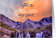 For the Mountains may depart, Isaiah 54:10, God Loves You, Religious card