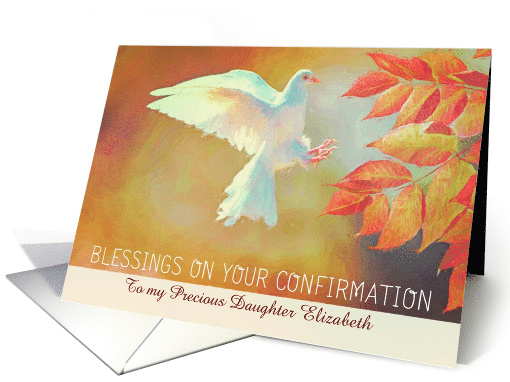 Customizable, Blessings on your Confirmation, Dove card (1485518)
