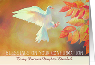 Customizable, Blessings on your Confirmation, Dove card