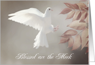 Blessed are the Meek, Christian Encouragement Card, Matthew 5 card