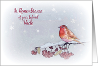 In Remembrance of your beloved Uncle, Christmas, Religious card