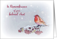 In Remembrance, Beloved Aunt, Christmas, Religious card