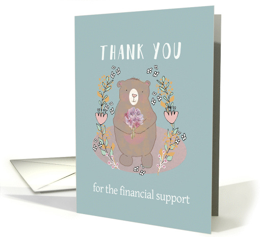 Thank you for the financial support, Illustration, Bear... (1509192)