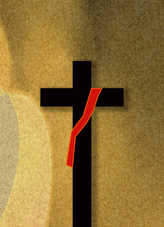 Deacon Symbol, Cross, Swash, Gold/Yellow Background
