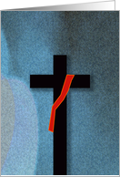 Deacon Symbol, Cross, Swash, Blue Background card