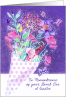 In Remembrance of your Loved One at Easter, Christian card