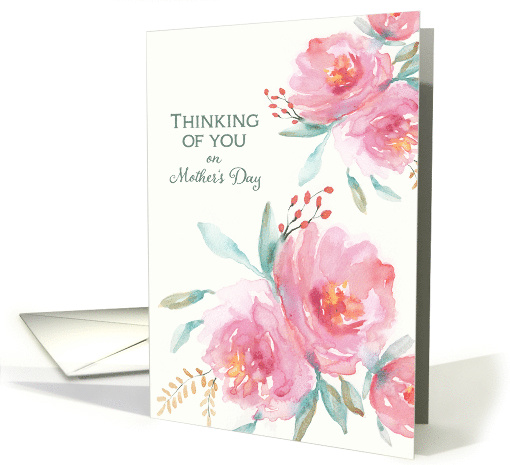 Thinking of You on Mother's Day, Remembrance lost Child, Floral card
