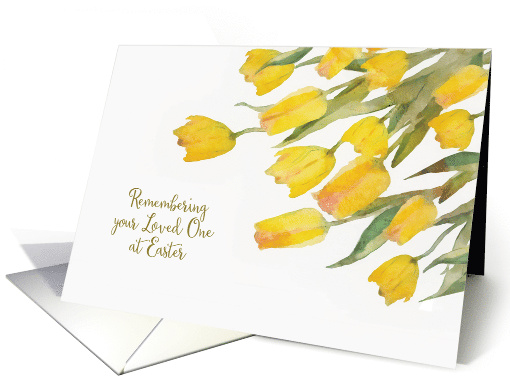 In Remembrance, Loved One, Easter, Tulips, Christian card (1517542)