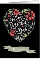 Customizable, Any Name, Happy Mother’s Day, Heart card