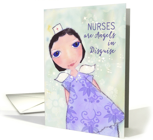 Happy Nurses Day, Nurse in Scrubs, Illustration card (1519036)