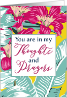 Christian Thinking of You, Floral Design, Scripture card