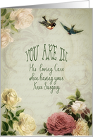 Knee Surgery, Christian Get Well Soon, Isaiah 40:31, Vintage card