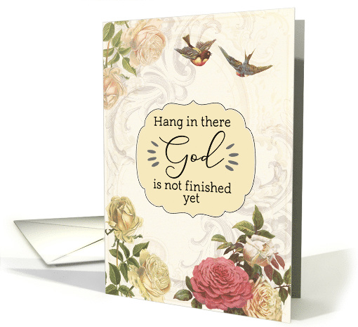 Hang in There, Christian Encouragement, Philippians 1:6 card (1532170)