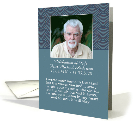 Customizable, Photo Card Invitation, Celebration of Life... (1532814)