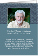 Customizable, Photo Card, Memorial/Funeral Order of Service Program card